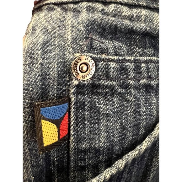 1980s Vintage Bon Jour Denim Pleated Front PinStripe Jeans - Picture 10 of 15